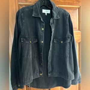 The Great. Black denim jacket.